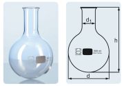 Round bottom flask, 6000 ml, narrow neck, made of Duran glass