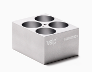 Aluminum block for 4 pcs 35 mm tubes