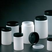 Wide mouth jars with lid, insert plug, 125 ml