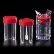 Container with spoon, PS, 60 ml, aseptic, 600 pc/case