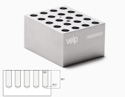 Aluminum block for 20 2 ml microtubes, type A