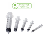 PFAS mentes fecskendő, luer lock, 5 ml, PP, egyszer használatos, ömlesztett, 32 x 100 db / csomag