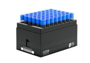 XLX4000 4 ml cryotube with external thread, bottom 2D code, side 1D &  HR code, without cap, aseptic, automation-friendly rack with left-side code, 48 pc x 50 rack / case