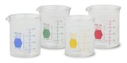 Beaker, low, graduated, yellow scale, 100 ml, Kimble