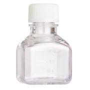 Rectangular PETG bottle, graduated, 30 ml, sterile, bulk, 48 pcs/pack