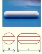 PTFE Stirrer Bar, Plain, 70 x 10mm