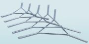 Wire triangle without porcelain tube, side size 60 mm