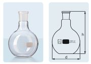 Flat bottom flask with standard ground joint, without stopper, 250 ml, NS 24/29