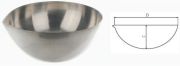 Bepárlótál, nikkel, átmérő: 80 mm, magasság: 40 mm, térfogat: 100 ml