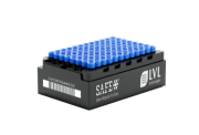 LX1000 1 ml cryotube with external thread, bottom 2D code, TLM compatible, without cap, aseptic, automation-friendly rack with left-side code, 96 pc x 10 rack / case