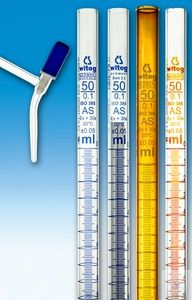 Burette, side teflon stopcock, Schellbach graduation, class A