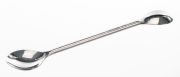 Vegyszerkanál kerek nyéllel, kétoldalas, kanál méret: 30×22 mm és 23x17 mm, hossz: 120 mm
