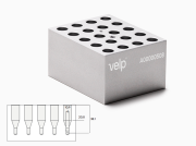 Aluminum block for 20 2 ml microtubes, type B