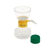 Plastic filter device, 150mL, with 50mm diameter 0.10µm PES filter, sterile, individually wrapped, 12 pcs/pack