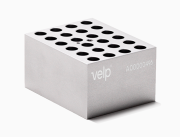 Aluminum block for 24 pcs of 10 mm tubes