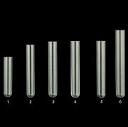 Round bottom PS tubes, graduated, 6 ml, 12x88 mm, 1.000 pc/case