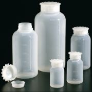 Graduated wide neck bottle, PE, 250 ml