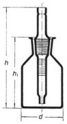 Dropping bottle with ground jointed pipette, 50 ml, clear