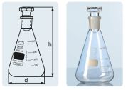 Iodine flask, 500 ml, with glass stopper NS 29/35
