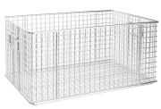 Drótkosár füllel, 600 x 400 x 300 mm, 20 mm osztásközzel