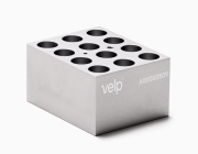Aluminum block for 12 pcs of 15 ml conical tubes