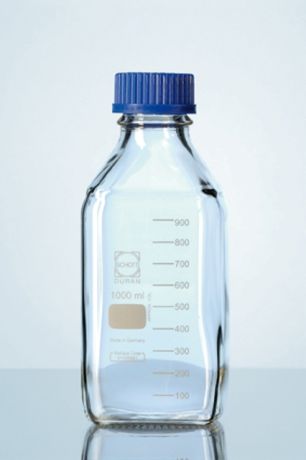 Duran brand, square laboratory bottle