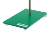 Stand base steel, green varnished, M10, winding, 315x200x6mm