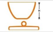 Swelling crucible, fused quartz, transparent material, without lid