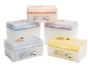 ! Optifit pipettahegy 0,1-10 µl, rack-ben, NEM steril, 96 db/ rack, jele: A, Doboz tartalma: 10 rack