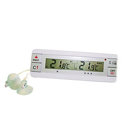 Digital thermometer for refrigerators and freezers