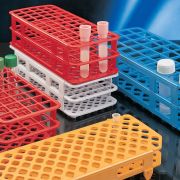 Universal test tube rack, 4x10, D=25 mm, yellow