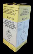 Hazardous waste holder, made of cardboard, with LDPE foil bag inner, 50 liters, high design, 10 pcs / pack.