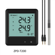 ZPD-T200 2-csatornás hőmérséklet adatgyűjtő nagyméretű kijelzővel  (-40…+125) °C
