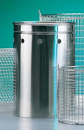 Stainless steel waste sterilization buckets