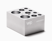 Aluminum block for 4 x 1.5 ml, 3 x 15 ml, 2 x 50 ml conical tubes