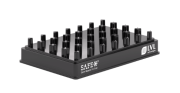 SBS 24 csavaros kupakokhoz rack, kupak átmérő: 17,8 mm, béta sugár steril, 10 db / doboz