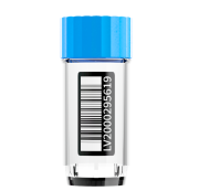 XXLX4000 4 ml (tissue) cryotube with external thread, bottom 2D code, TLM compatible, blue cap, aseptic, bulk, 1200 pc / case