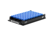 SX300 300 µl cryotube with external thread, bottom 2D code, side HR code, blue cap, aseptic, automation-friendly rack with left-side code, 96 pc x 50 rack / case