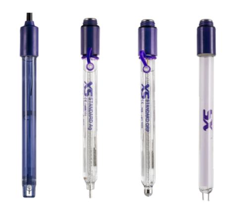ORP electrodes, from left to right: Plast ORP, Standard Ag, Standard ORP, Standard KF