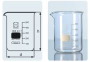 Beaker, low form, with spout, 600 ml