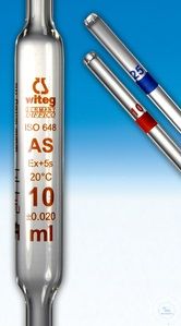 Volumetric pipette, one mark, class A or B