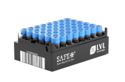 XLX2000 2 ml cryotube with external thread, bottom 2D code, TLM compatible, without cap, sterile, automation-friendly rack with left-side code, 48 pc x 50 rack / case