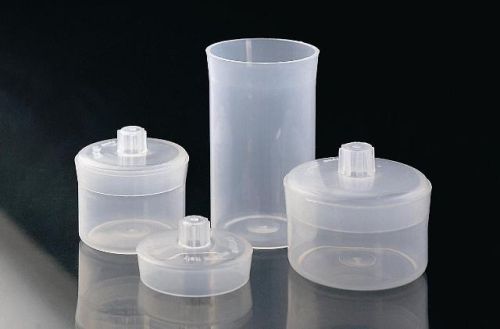 Weighing bottle with lid, plastic, colorless