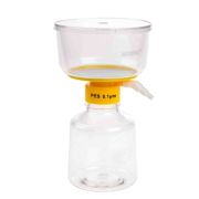 Plastic filter device, 500mL, with 90mm diameter 0.10µm PES filter, sterile, individually wrapped, 12 pcs / pack
