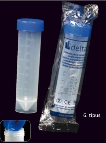 Centrifuge tube with screw cap Falcon form type 6