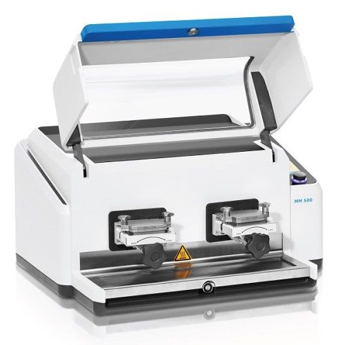 RETSCH MM 500 sorozatú (Nano, Vario) vibrációs rázó golyósmalmok