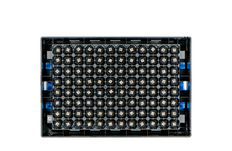 2D code on the bottom of the tubes (in SBS 96 racks)