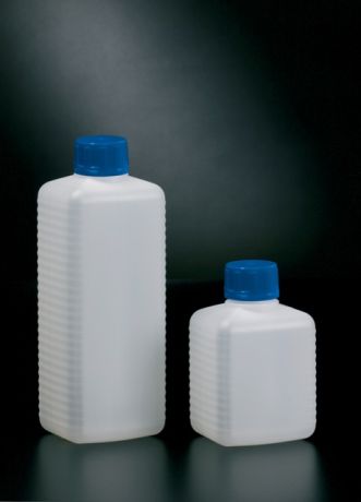 Square container with screw cap, insert plug(narrow neck)