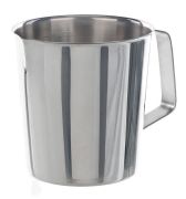 Mérőpohár, füllel, kiöntővel, 2000 ml, (kancsó-forma), Ø140x170 mm, beosztás 100 ml-enként