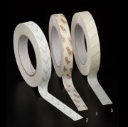 Sterilization indicator tapes for autoclaves, 19 mm x 50 m